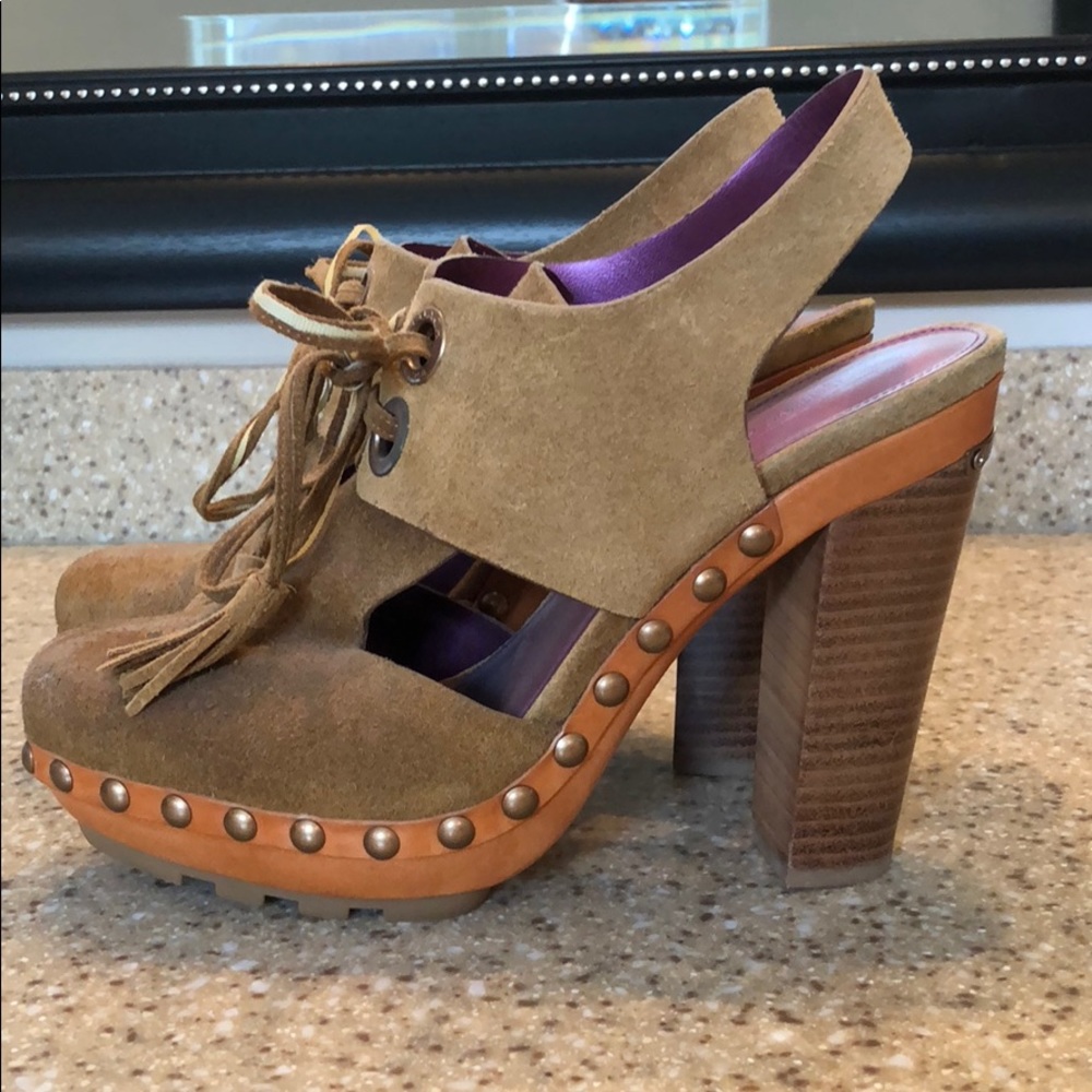 Coach suede Rena clogs
